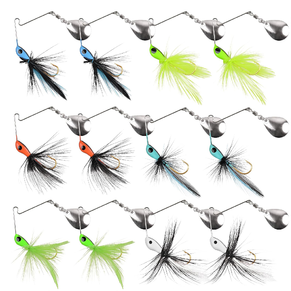 Fishing Lure Spinnerbait - 6 шт./12 шт., приманка-спиннер, приманка для