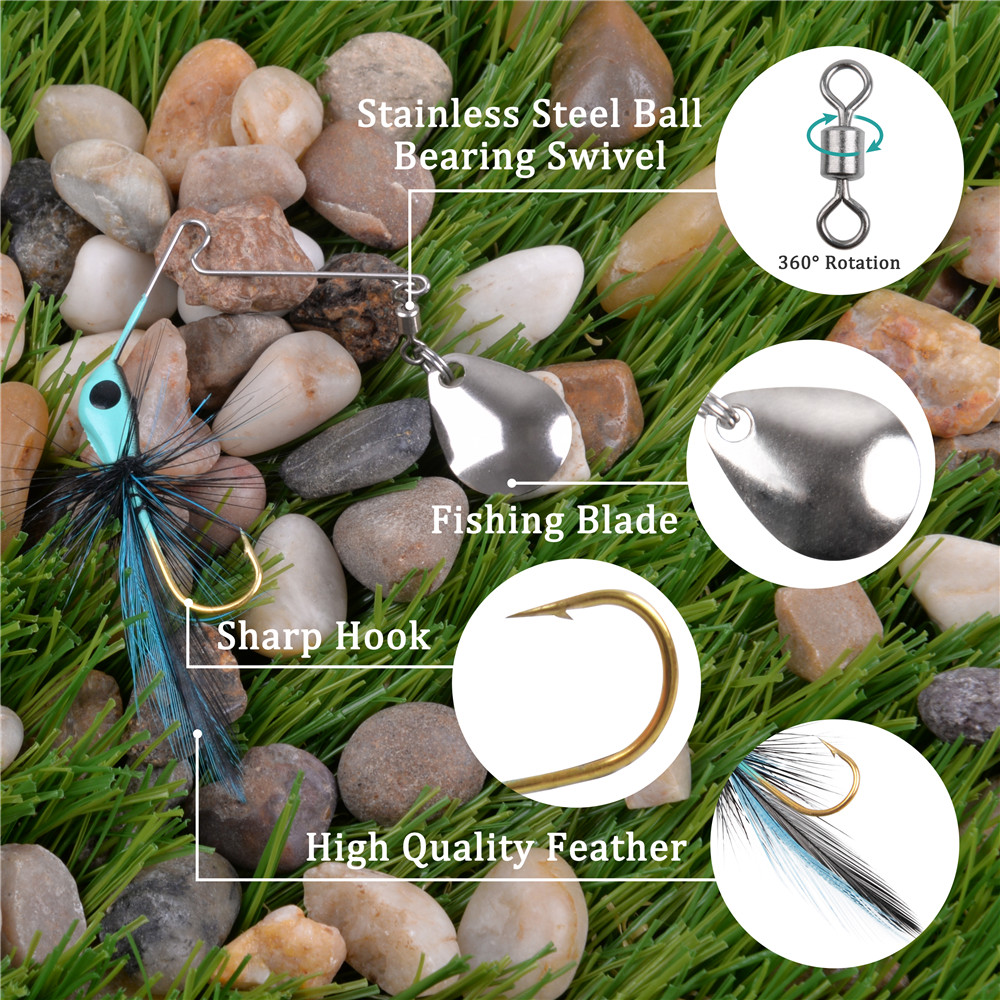 6 шт./12 шт., приманка-спиннер – обзор и цена Fishing Lure Spinnerbait